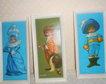 Barry Leighton-Jones Master Piece  Big Eyed Children Framed Print