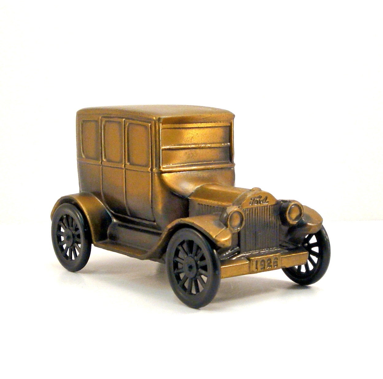 1926 Ford Vintage Banthrico Car Bank 1970s Cast Metal Bank