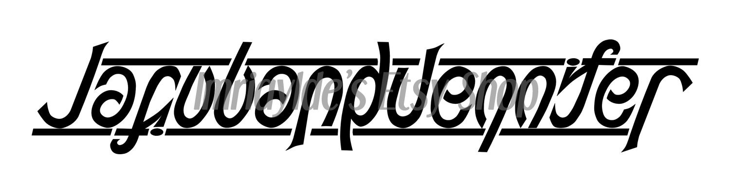 two word ambigram generator