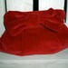 Classic Red Velvet Clutch with Bow