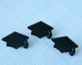 Graduate Cap Cupcake Toppers / Mortarboard Cupcake Rings (12) - Graduation Party Il_170x135