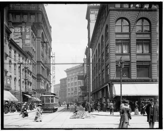 Old Detroit Photography Early 1900s Downtown by EclecticForest