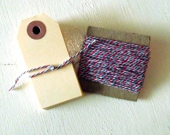 Cotton string Twine and Shipping Tags Set
