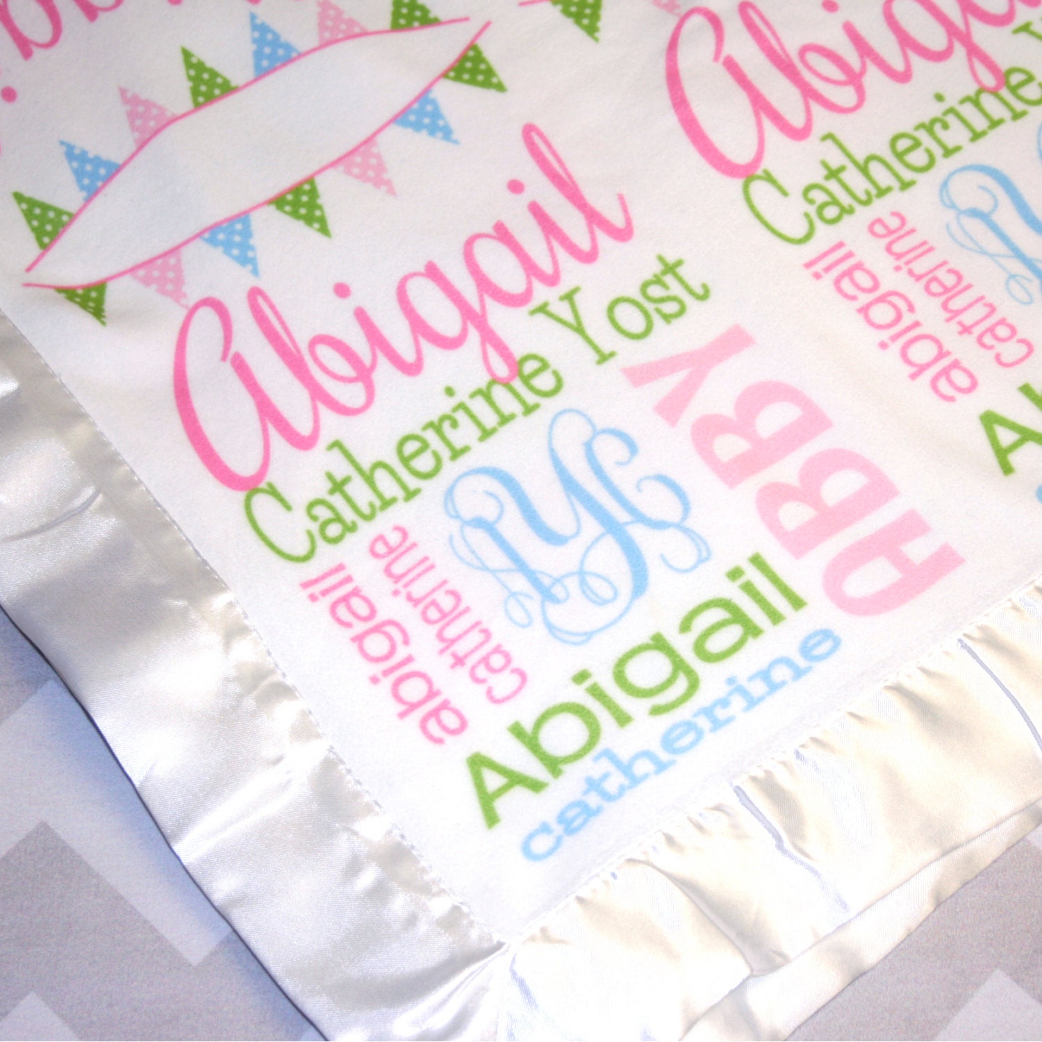 name baby personalized blanket Satin Personalized Blanket by Edge monogrammarketplace Baby