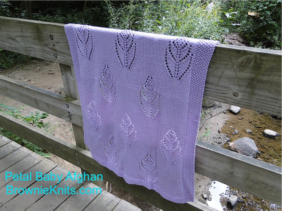 Petal Baby Afghan Knitting Pattern