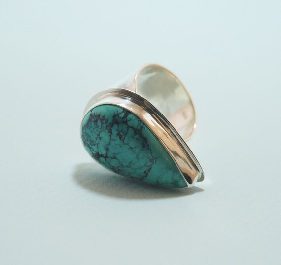 Turquoise Gemstone Sterling Silver Handmade Ring