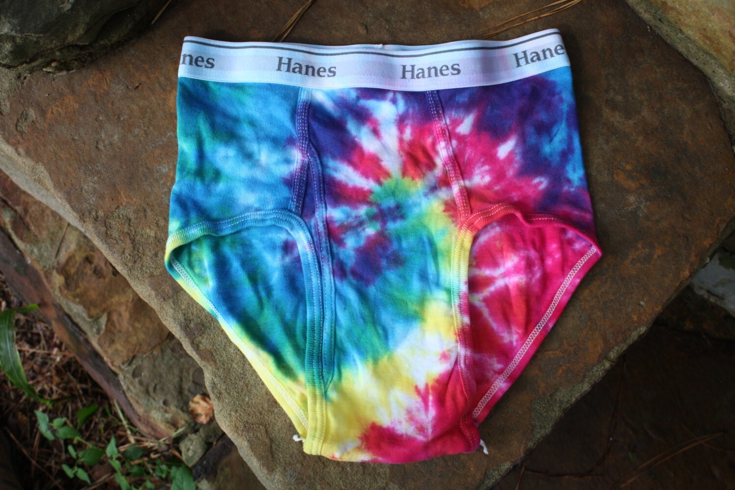 Tie Dye Briefs Mens Small Underwear Happy Hippie