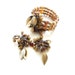 Hobe Tribal Style Wrap Bracelet and Cluster Earrings 1950s