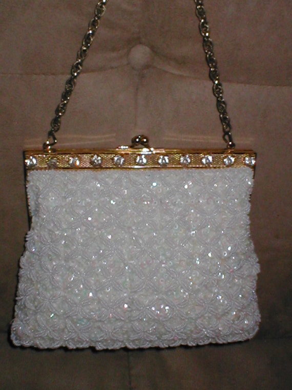 Lifewish Vintage Beaded Clutch Bag Peacock Evening Purse for Women