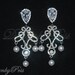 Vintage Chandelier with Pearl Earrings - Bridal.Accessories.Jewelry