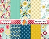 Digital Paper Set - Floral Pattern - Commercial Use - Flower Backgrounds (Fanciful Notions - No Texture) Mothers Day Cards Il_170x135