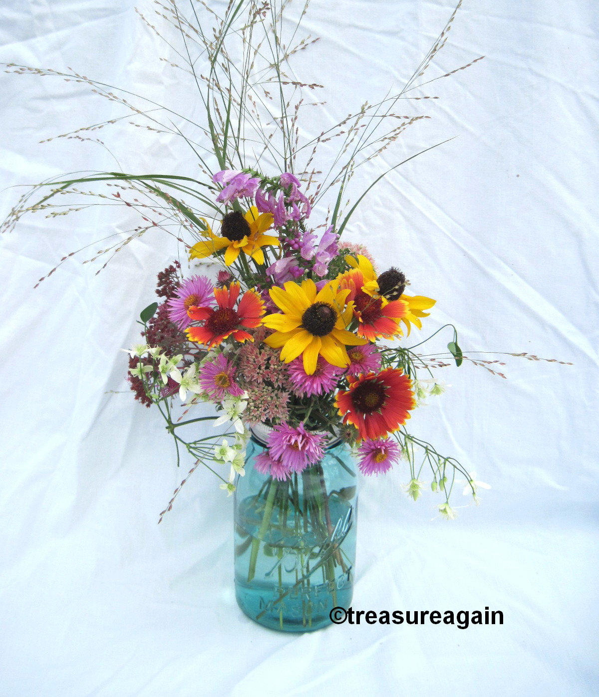 6 Flower Frog Mason Jar Lids for Mason Jar by treasureagain