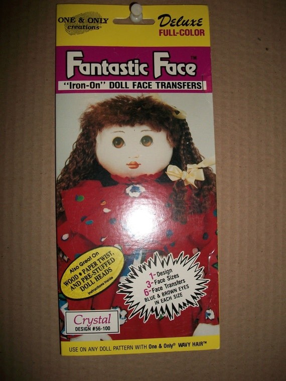 Fantastic Face Iron/Sew On Doll Face Transfers