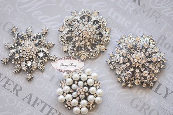 Rhinestone Brooch Pin Brooch Jewelry Components Rhinestone