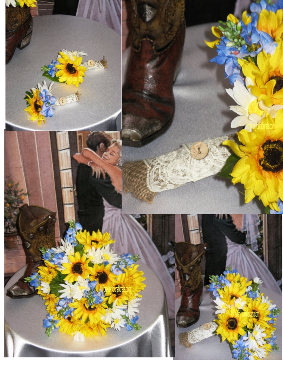 NEW Silk Sunflower & Texas Country Wedding Rustic