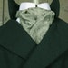 Green Brocade cravat. steampunk Gothic Late Victorian Pre tied easy fit One size