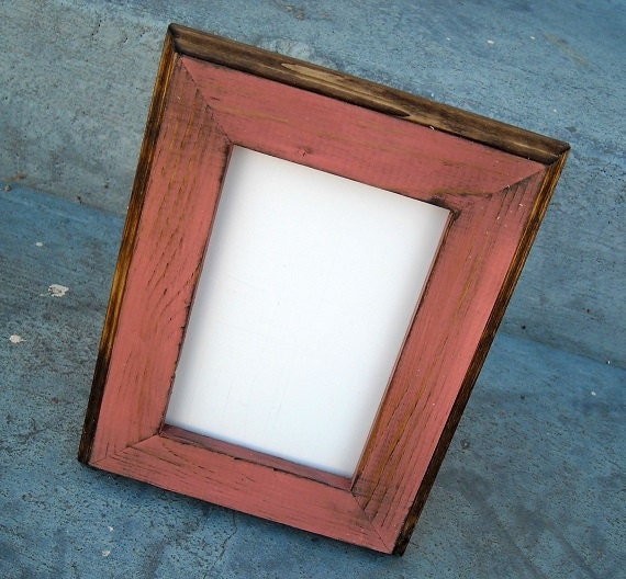 10 x 13 Coral Picture Frame Rustic Weathered Style With