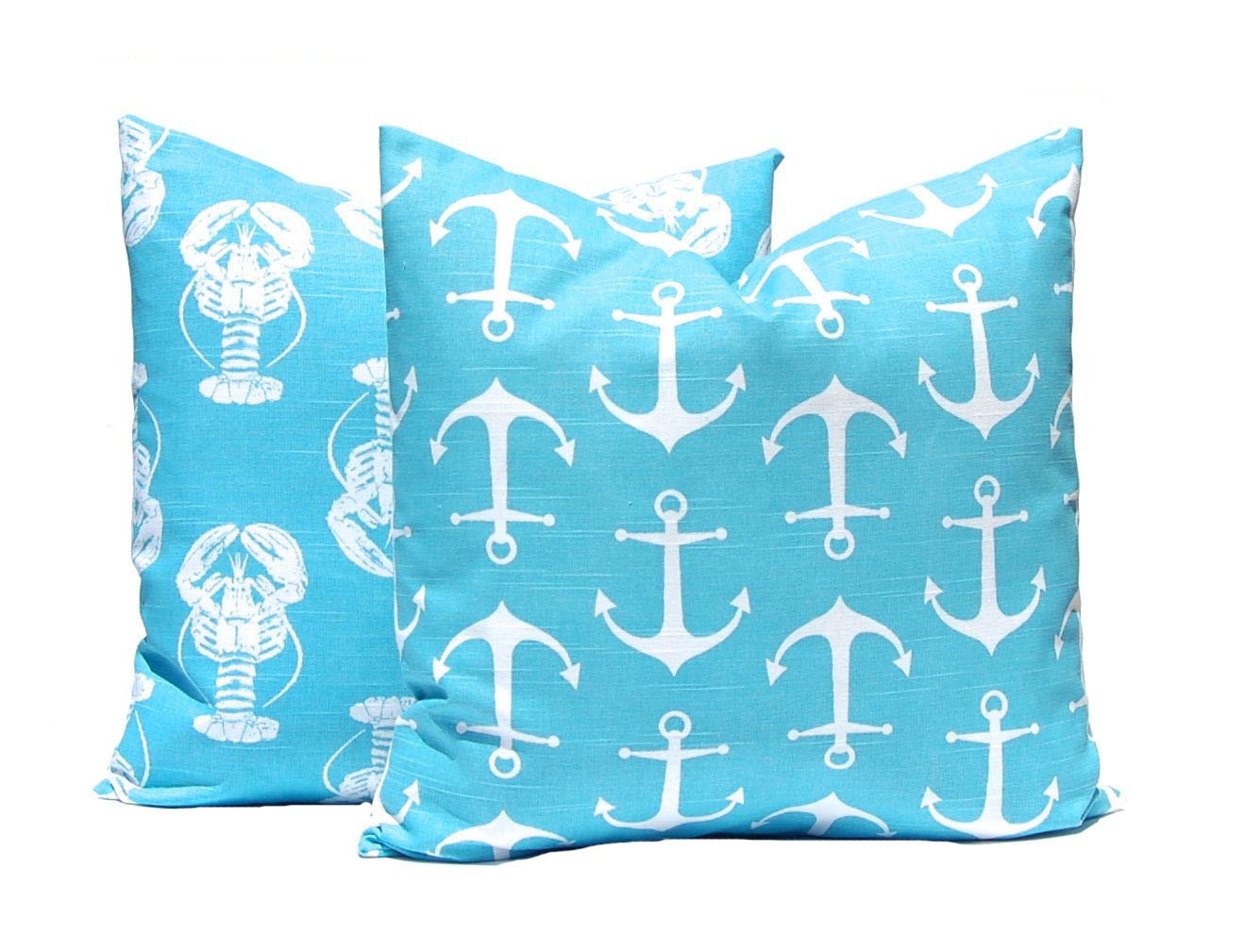 Turquoise Pillow Covers Decorative Pillow by CompanyTwentySix