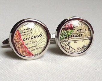 Custom Map Cufflinks