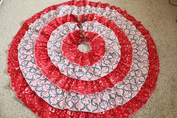 sale sale 20 off christmas tree skirt ruffled by sewhomedecor sale sale 20 off christmas tree skirt ruffled by sewhomedecor