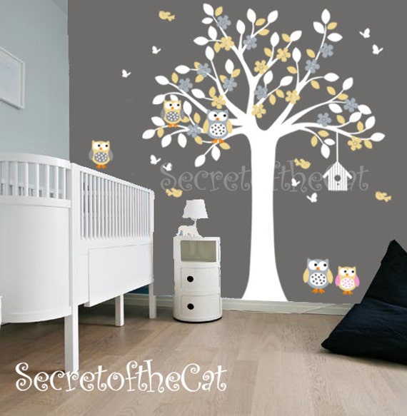 Ursery wandtattoo wand aufkleber kinderzimmer. von secretofthecat