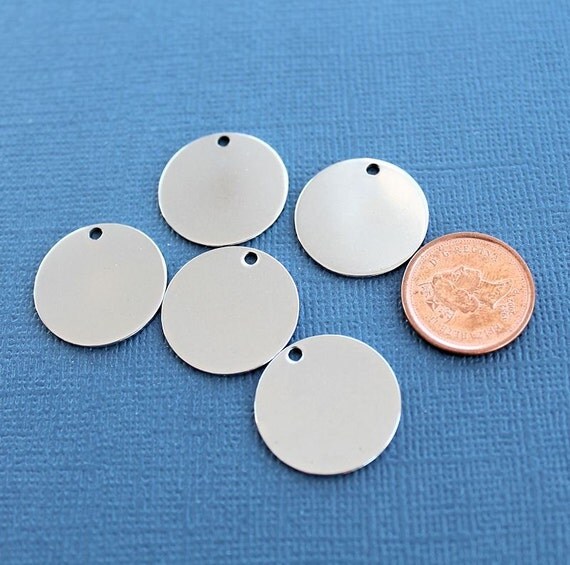 5 Stainless Steel Round Polished Disc 20mm 3/4