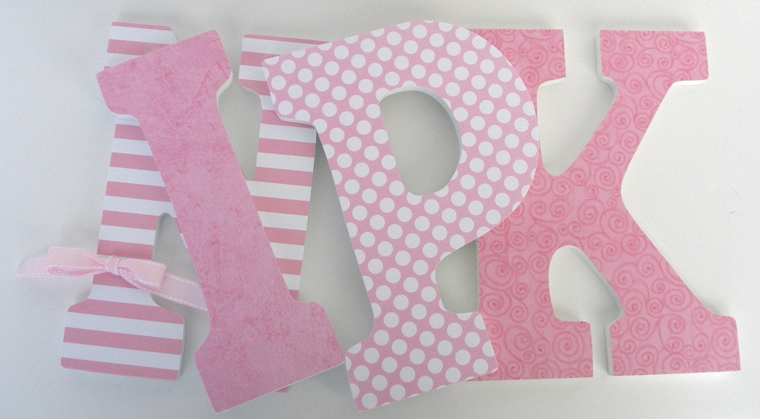 Custom Wooden Letters Light Pink Nursery Girl Bedroom