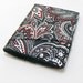 Mens Thin Wallet / Pocket wallet / Diagonal Pocket / Wallet / Black Paisley
