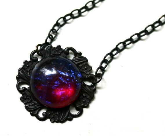 Dragons Breath Necklace Mexican Fire Opal
