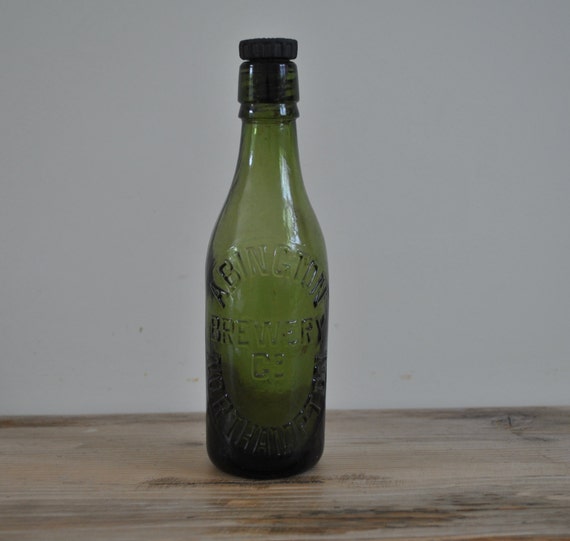 Vintage glass bottle Abington Brewery Co Northampton