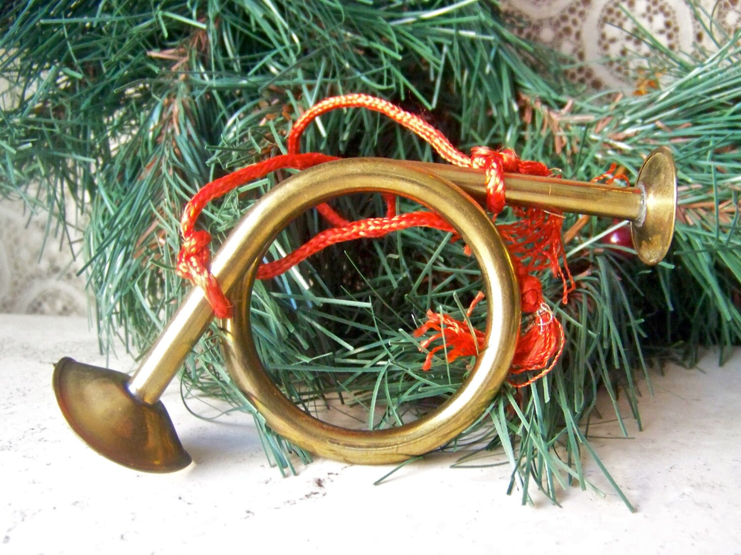 Christmas Horn Decoration 