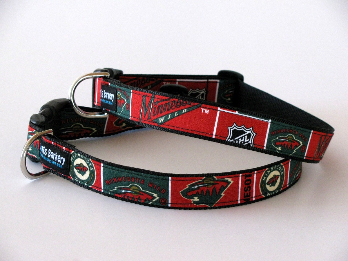 NHL Minnesota Wild Adjustable Dog Collar