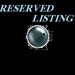 RESERVED LISTING for BECKY