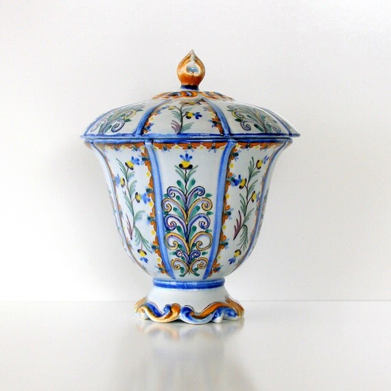 Vintage Pottery Jar Antique Jar Portugese by retrogroovie on Etsy