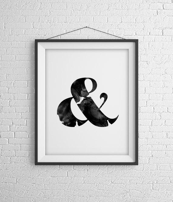 Ampersand Watercolour Print Il_570xn