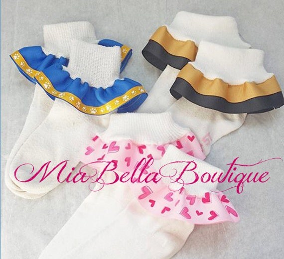 Ruffle Ribbon Socks Ribbon Socks Bobby Socks Baby Girls