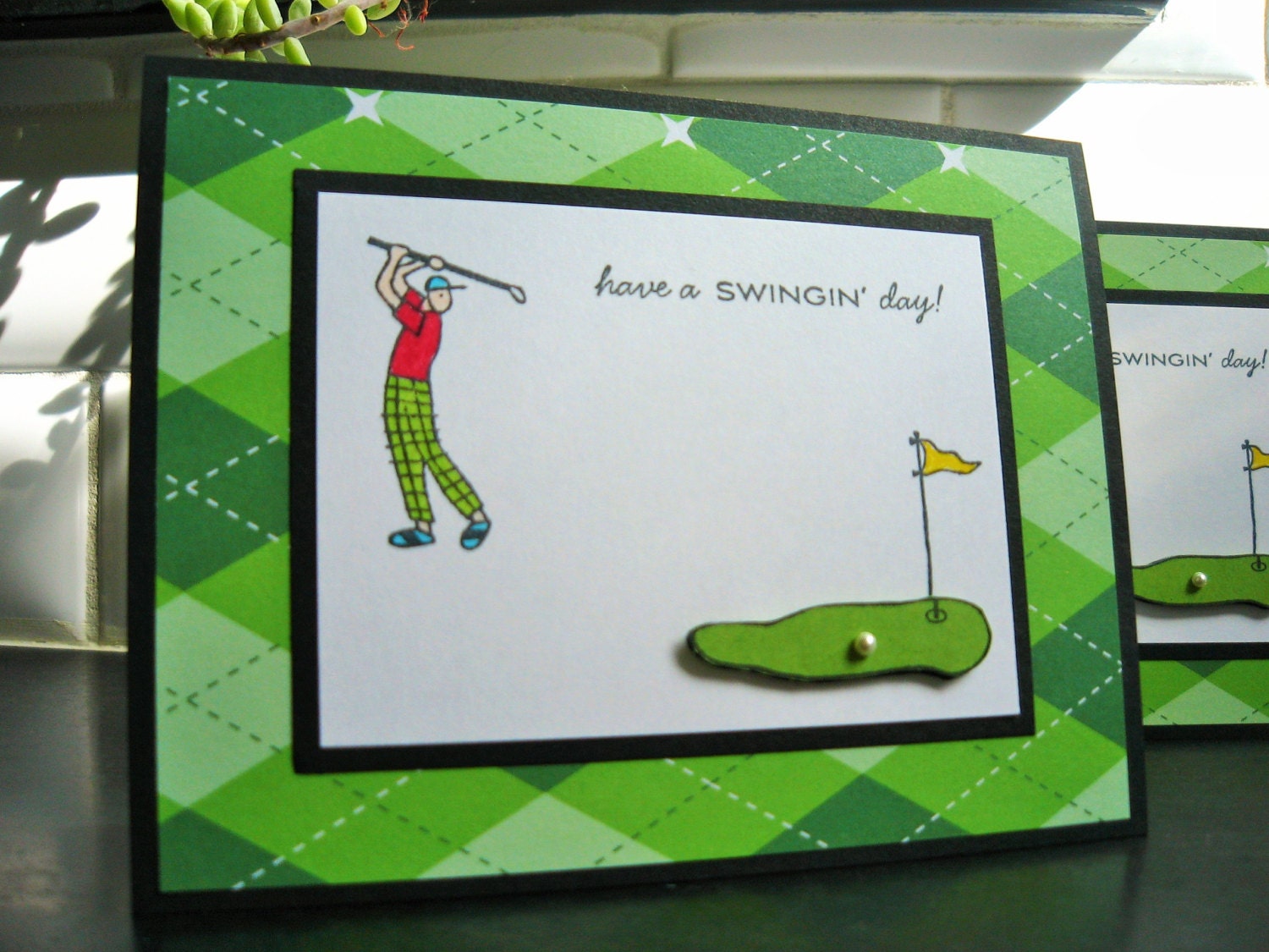 Golf GolfKarte Geburtstagsgeschenk für Golfer