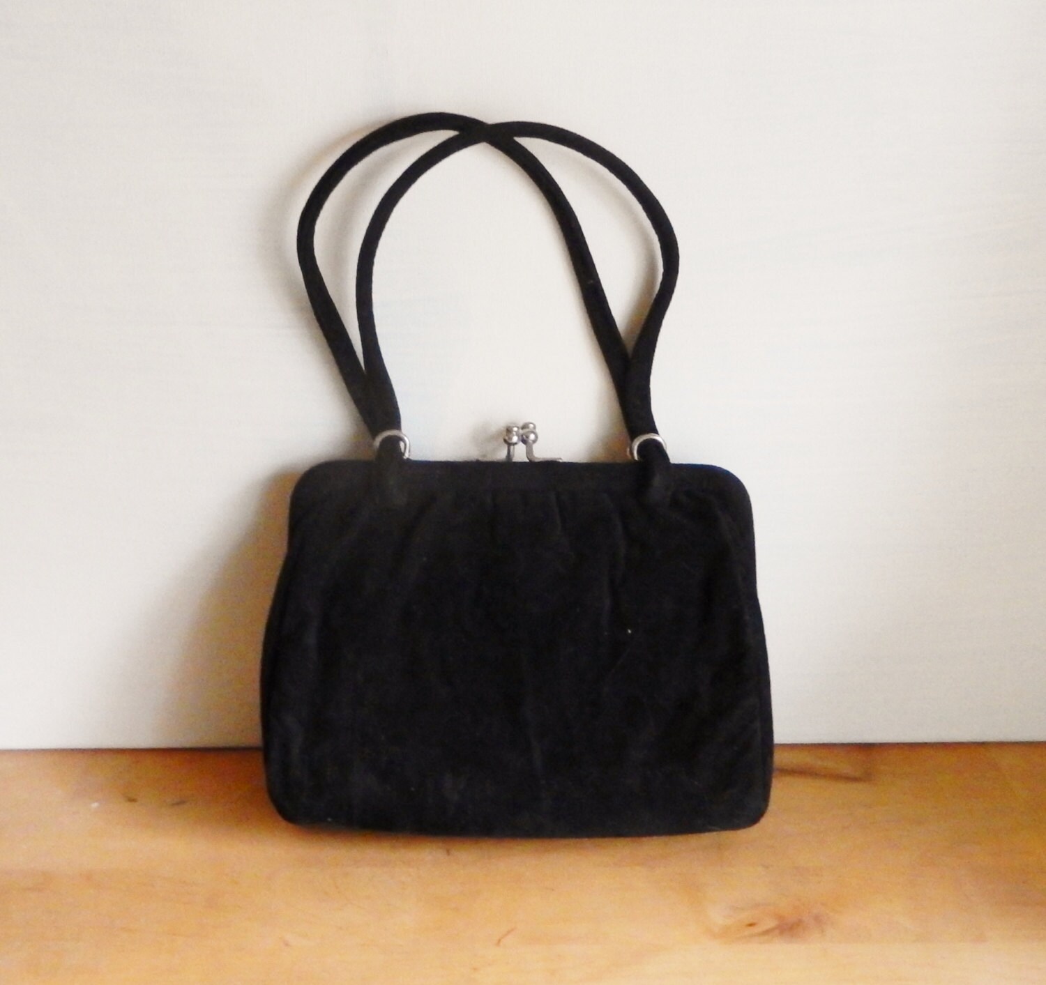 Vintage black purse, Lanza purse, Made in Australia, Black handbag ...