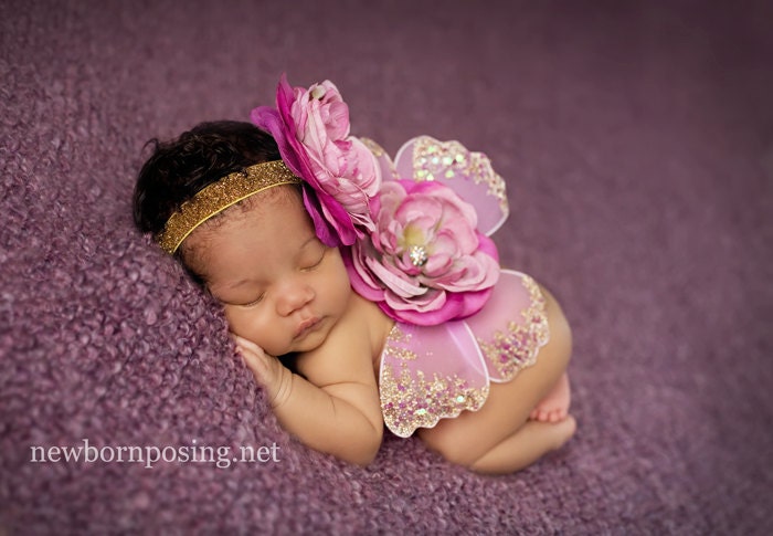 Sweetest Lavender Shimmer Baby Fairy Wings