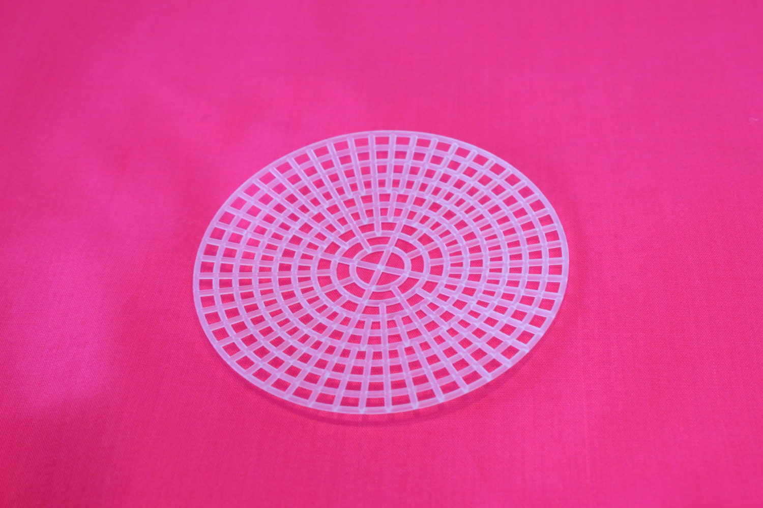 Circle round cross stitch embroidery grid plastic canvas