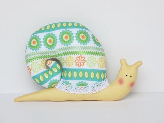 snail stuffed toy