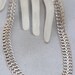 Vintage Mexican Sterling Silver Wide Chain Chocker Necklace