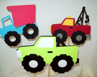 Truck Dump Truck Tow Truck Applique CROCHET PATTERN