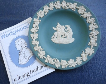 Vintage Green Jasperware By Wedgewood Small Plate