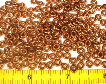 2000 copper luster disc beads