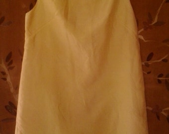 1960s Kara gold sleeveless mini dress