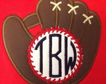 Momogrammed Baseball glove shirt