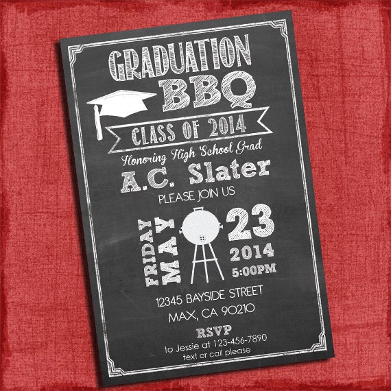 Graduation Barbecue Invitation 3