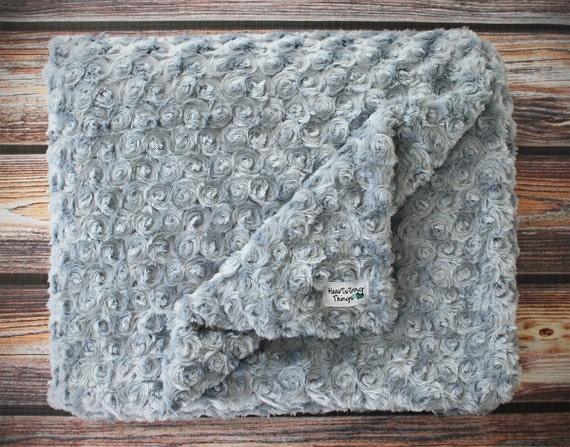 Minky blanket, minky throw, grey blanket, gray minky blanket, gray throw, soft blanket, blanket for gift, adult blanket, lap blanket