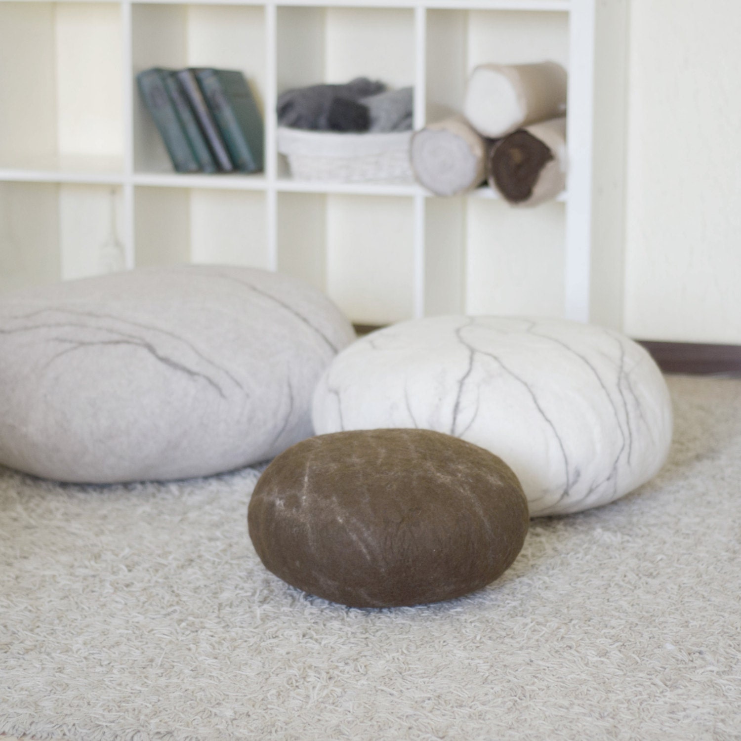 Pouf Ottoman Floor pillows Floor cushions Pouf ottoman